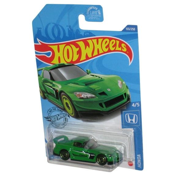 Hot Wheels Honda S2000 4/5 (2017) Green Die-Cast Toy Car 153/250