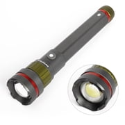 Swiss Tech Erleuchten 3000 Lumen LED Flashlight, IP67 Waterproof, Drop Resistant, Rechargeable Flashlight with Emergency Power Bank