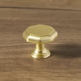 thumbnail image 5 of Goo-Ki Light Brushed Brass Kitchen Cabinet Knobs, Single Hole Zinc Alloy Drawer Knobs, Dresser Pulls Handles for Kitchen,Drawer,Cupboard & Wardrobe,6-Pack, 5 of 9