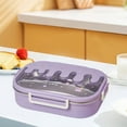 thumbnail image 4 of geerera Bento Box Adult, Lunch Box with Compartments, Salad Container Bowl, Microwavable Stackable for Women & Men, 4 of 6