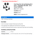 thumbnail image 2 of Front Sway Bar Link and Bushing Kit 4 Piece - Compatible with 2005 - 2012 Nissan Pathfinder 2006 2007 2008 2009 2010 2011, 2 of 2