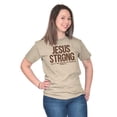 thumbnail image 4 of Jesus Strong Philippians 4:13 Bible Men's Graphic T Shirt Tees Brisco Brands L, 4 of 6