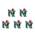 thumbnail image 1 of Decoración Navidad Dragón Colgantes Acrílico Letra N en forma de árbol de Navidad Coche, 1 of 4