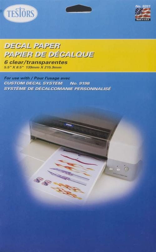 decal paper clear 6 sheets make your own decals for models