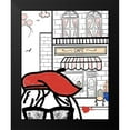 thumbnail image 2 of Quach, Anna 12x14 Black Modern Framed Museum Art Print Titled - Paris Girl II, 2 of 5