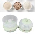 thumbnail image 3 of Rice Dispenser, 11-16in Rotatable Kitchen Food Storage Container Dry Food Dispenser, Cereal Dispenser Pantry Organization Grain Storage for Beans, Snack, 3 of 8