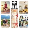 thumbnail image 7 of Yayeee 20oz Insulated Water Bottle Double Wall Stainless Steel with Flip Straw Lid, Orange Starfish, 7 of 7