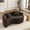 Brown, variant on S-Curved Chenille Sectional Sofa with Dual-Depth Seating, 66.9" Modern Loveseat Couch with Pillows, Modular Sofa Couch, Comfy Luxury Floor Sofa for Apartment, Living Room, Office, Brown