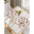 thumbnail image 5 of Red Mushrooms Placemats Set of 4, Maple Leaves Plants Country Botanical Placemats for Dining Table, Place Mats for Kitchen Tabletop, Waterproof Wipeable Dining Table Mats Set, 5 of 9