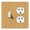 Outlet / Toggle Combo (2-Gang), variant on WIRESTER Double 1-Gang Toggle Light and 1-Gang Duplex Outlet Switch Plate/Wall Plate Cover, Bamboo Wood Texture
