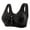 Black, variant on Womens Bras,Womens Bras,Push up Front Closure Plus Size Wireless