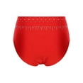 thumbnail image 4 of RUNQHUI Shorts de Danse Brillants pour Femmes Ceinture Élastique Boxeurs Lyriques Rouge TTG, 4 of 7