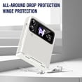 thumbnail image 2 of ELEHOLD for Samsung Galaxy Z Flip 4/3 Rugged Case with Hinge Protection Hard PC Shockproof Protective Case Slim Lightweight Cover for Samsung Galaxy Z Flip 4/Z Flip 3,White, 2 of 7