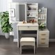 thumbnail image 4 of New Modern Dressing Table Cabinet Dressing Cabinet Apartment White Desk Bedroom Vanity Desk Light Mirror Dresser Home Furnitures My Lux Decor Round, 4 of 27