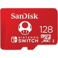 thumbnail image 1 of Compatible con memoria Microsdhc/Sdxc SanDisk 128G Nintendo Switch 128Gb U3 C10 Máx. 100/90Mb/S Lec/Esc, Rojo/Blanco, 1 of 5