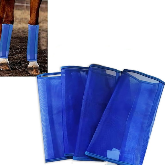 Fly Boots for Horses Protective Leg Wraps Breathable Mesh Horse Boots Fly Leggings Durable Nylon Horse Gear