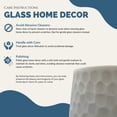 thumbnail image 7 of Bergamo Art 10" High Decorative Handmade Patterned White Glass Vase, 7 of 7