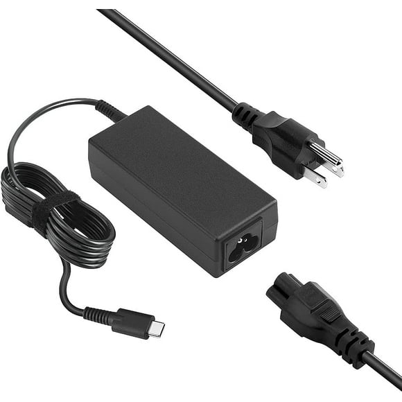 SURJDE Chromebook Charger 45W USB Type C Laptop Charger Adapter Fit for Hp Chromebook X360 11 13 14 14A HP Spectre X360 More Lenovo Dell Acer Asus Samsung Lg Google Chromebook Computer Power