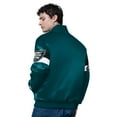 thumbnail image 2 of Men's Starter Midnight Green Philadelphia Eagles Triple Option Satin Varsity Full-Snap Jacket, 2 of 2