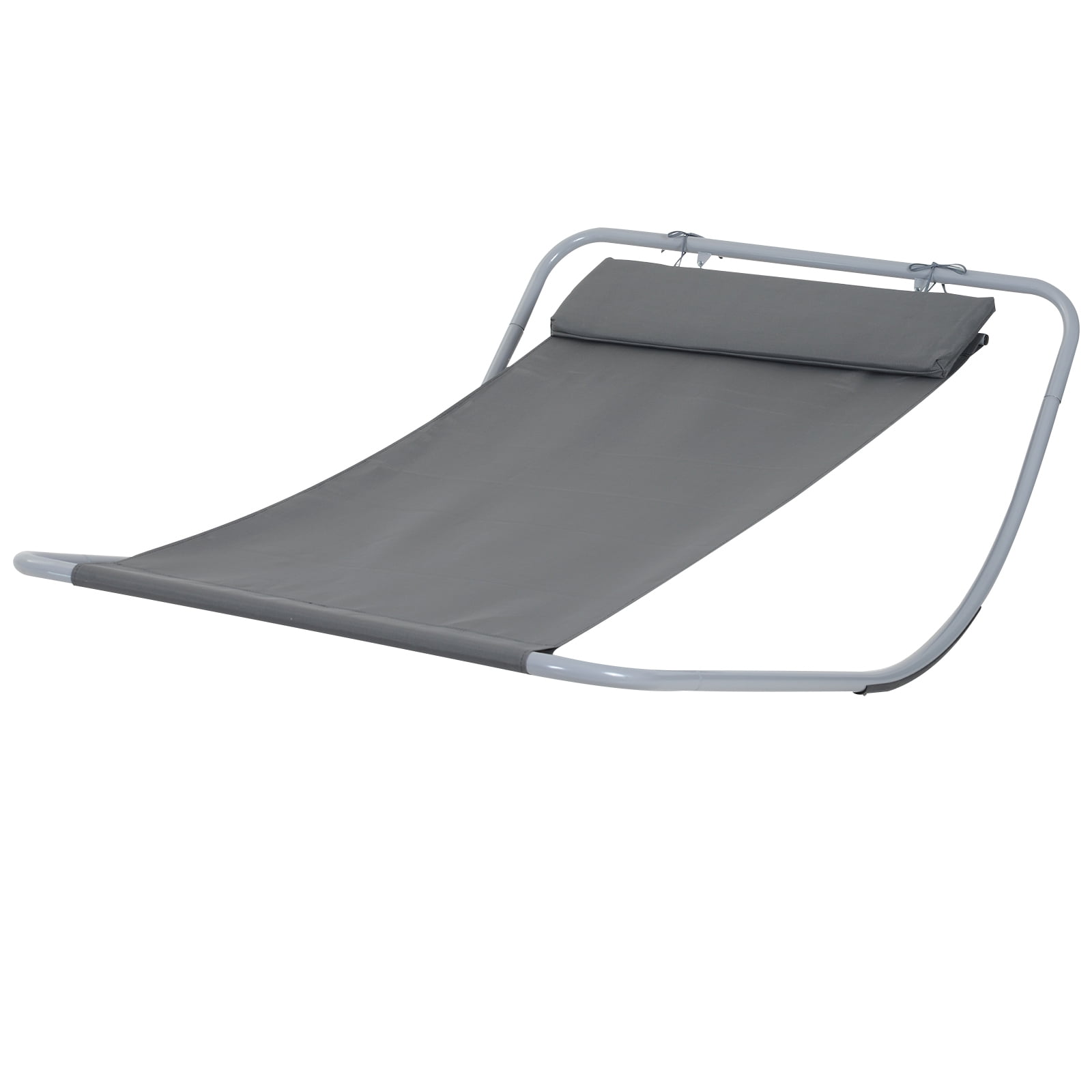 Outsunny Single Rocking Sun Lounger Hammock Bed with Steel Frame and