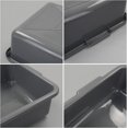 thumbnail image 3 of Uumitty 13 L Plastic Bus Tub, Commercial Tote Box, Grey, Set of 4, 3 of 7