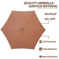 thumbnail image 3 of Autlaycil 9ft Outdoor Patio Umbrella, Durable Ribs with Tilt and Crank for Table, Garden, Poolside - Brown, 3 of 7