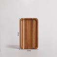 1pcs 9.84 x 5.91 Inch Rectangle Wooden Decorative Serving Tray for ...
