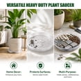 thumbnail image 6 of 6 Pack Plastic Plant Saucers, 16 inch Plant Tray for Pots, Heavy Duty Plant Drip Trays，Flower Water Trays for Indoor Outdoor Plants, 6 of 8