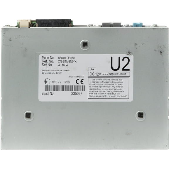 Restored 2020 Toyota Highlander Driver-Assist Vehicle Navigation Control Unit 86840-0E080 (Refurbished)