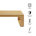 thumbnail image 2 of Lirienne Outdoor Patio Aluminum Faux Wood Coffee Table in Natural, 2 of 9