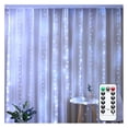 thumbnail image 2 of Dserhfy 300 LED Fairy Curtain Lights 9.8ft x 9.8ft Window Wall Hanging String Light USB Powered Curtain Light for Bedroom Backdrop Wedding Party Indoor Decor, 2 of 8