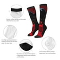 thumbnail image 3 of Rocae Black Panther Red Background for Novelty Casual compression Socks For Women Men Contrast Color Stockings, 3 of 6