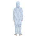 thumbnail image 3 of Vzayyk 4T-14Y Size Aviliable Cozy One-Piece Footless Sleeper Pajama White Damask, 3 of 8