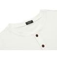 thumbnail image 6 of COOFANDY Men's Short Sleeve Henley Shirts Basic Tee Summer Solid Button T Shirts Lightweight Shirts, 6 of 10