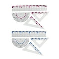 thumbnail image 4 of Professional Math Geometry Tool for Student Drawing Plastic Drawing Rulers with Square Straight Ruler Math Protractor, 4 of 8