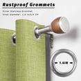 thumbnail image 6 of 1 Panel Outdoor Curtains for Patio Waterproof 54"x108" Vintage Fruit Green Weatherproof Privacy Outsides Curtains, Farmhouse Retro Solid Color Linen Texture Grommet Thermal Drapes for Cabana Porch, 6 of 8