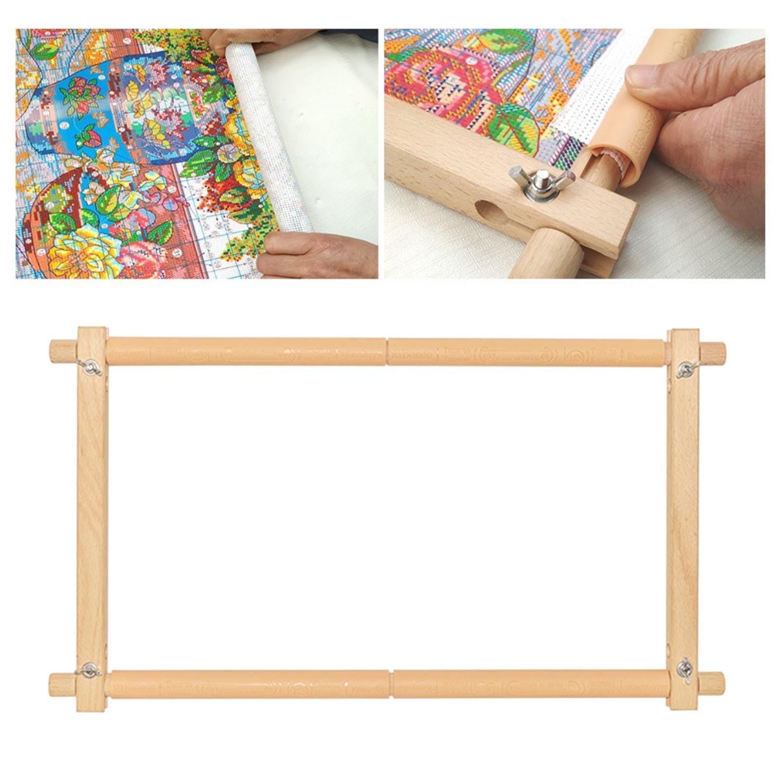 Tapestry Scroll Universal Embroidery Needlework Frame Holder Cross Stitch DIY Sewing Hoop for Silk-painting