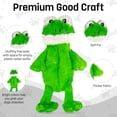 thumbnail image 5 of FGA MARKETPLACE Frog Flat NO Stuffing NO Squeak Plush Dog Toy, 21 inch, 5 of 9