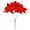 Red, variant on Clearance! Artificial Stems Long Silk Bushes 1 Branch with 5 Flower Heads Faux Floral Bouquet for Christmas Holiday Flower Arrangements Wedding Decorations