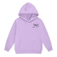 thumbnail image 5 of Hessimy Toddler Boys Girls Spring Summer 2Pcs Crewneck Long Sleeve Sweatshirt Casual Pants Soft Sweatsuit Set(Purple,2-3 Years), 5 of 6