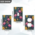 thumbnail image 7 of Yayeee Toggle Light Switch Wall Plate 1-Gang 4.5"x2.7" Home Decorative Outlet Cover, Yellow Floral Flamingo, 7 of 7