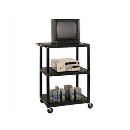 Luxor LP Carts Series High Open Shelf AV Cart