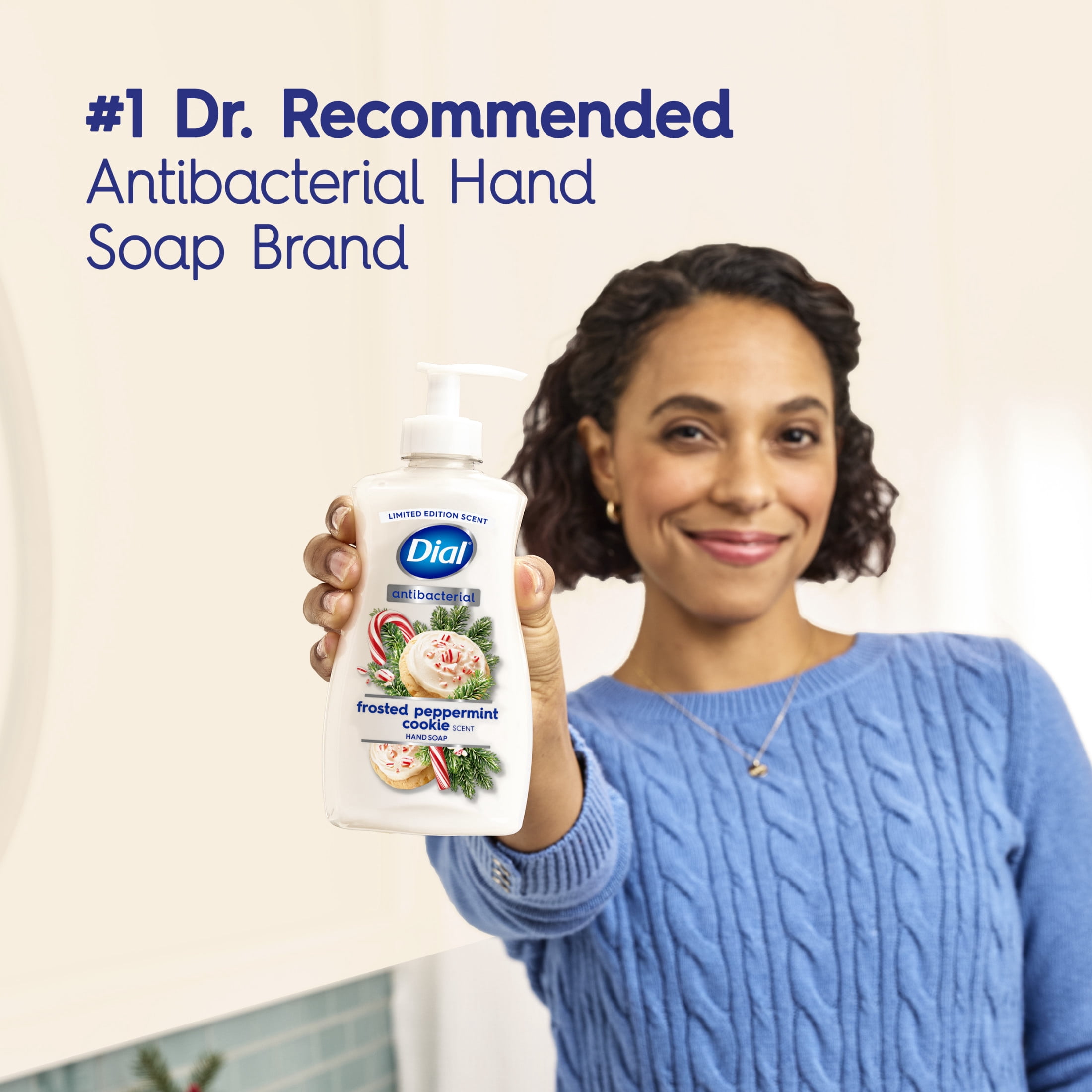 Dial Antibacterial Limited Edition Scent, Frosted Peppermint Cookie Liquid Hand Soap