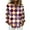 Purple, variant on Lenpel Button down Shirts for Women Trendy Long Sleeve Plaid Collared Blouses Dressy Casual Tops Loose Work Shirts(Red,X-Large)