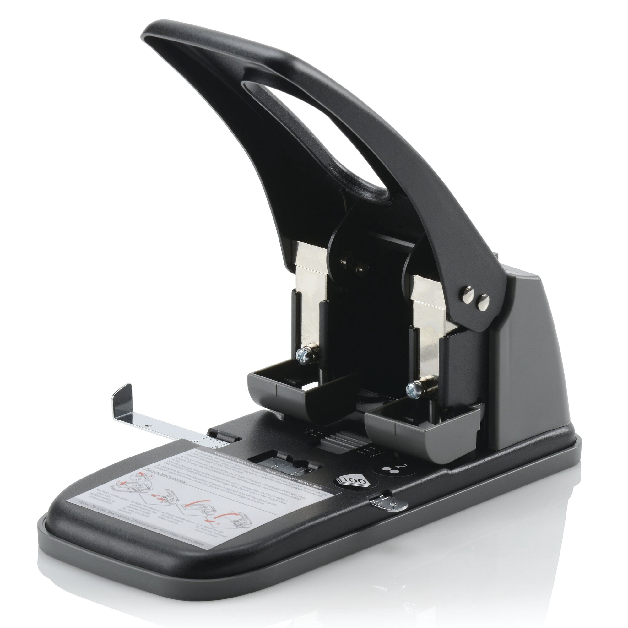 Swingline High Capacity 2-Hole Punch, Fixed Centers, 100 Sheets