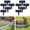 Black, variant on Imitation Stone Garden Fence, Faux Stone Garden Edging Border, Decorative Panels Flower Bed Path Lawn Outdoor Picket Yard Grass Edge