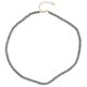 thumbnail image 1 of 128 Faceted Terahertz Round Beads Necklace in Natural Stone for Women, 1 of 3