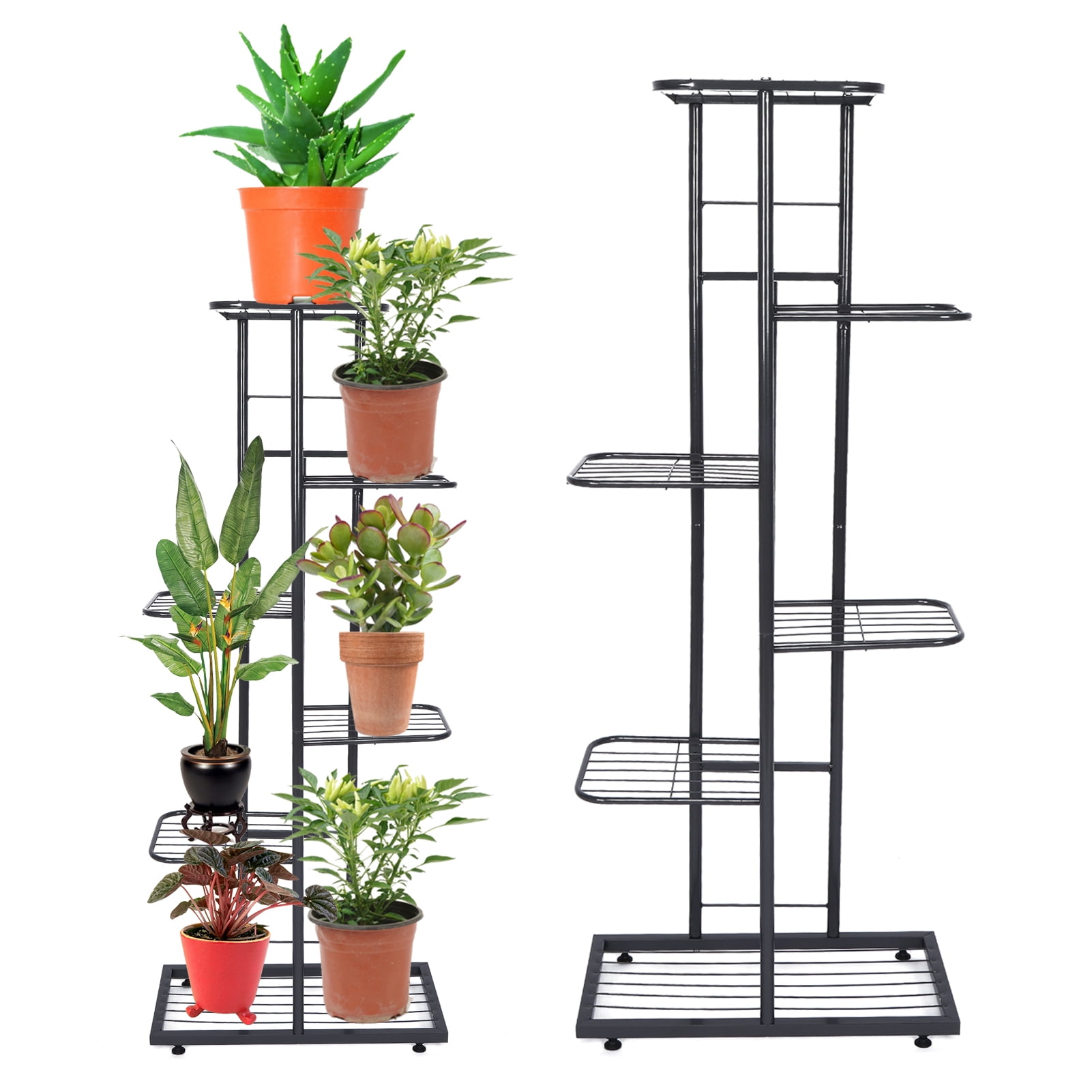 Details about   Heavy Duty Plant Stand Garden Flower Planter Shelves Wrought Iron Outdoor Indoor 