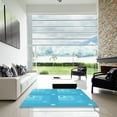 thumbnail image 7 of Ahgly Company Machine Washable Indoor Square Transitional Bright Cyan Blue Area Rugs, 6' Square, 7 of 7