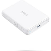 Anker 521 Magnetic Battery Pack (PowerCore 5K) 5000mAh Wireless Portable Charger with USB-C Cable,White